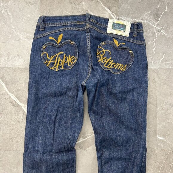 Vintage Apple Bottom Jeans Size 9/10 y2k Hip Hop Streetwear Embroidered 9 / 10 - Picture 2 of 15